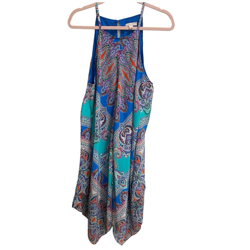 Dressbarn Multicolored Patterned Boho style‎ Dress size 16, EUC